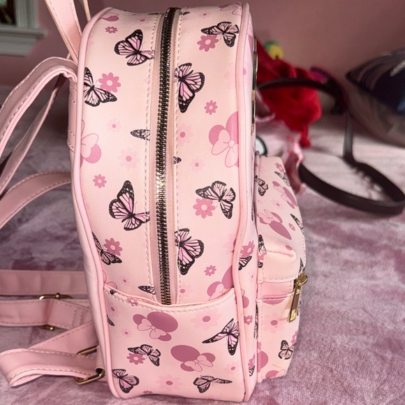 Disney Mini Pink Butterfly Backpack - Picture 4 of 11